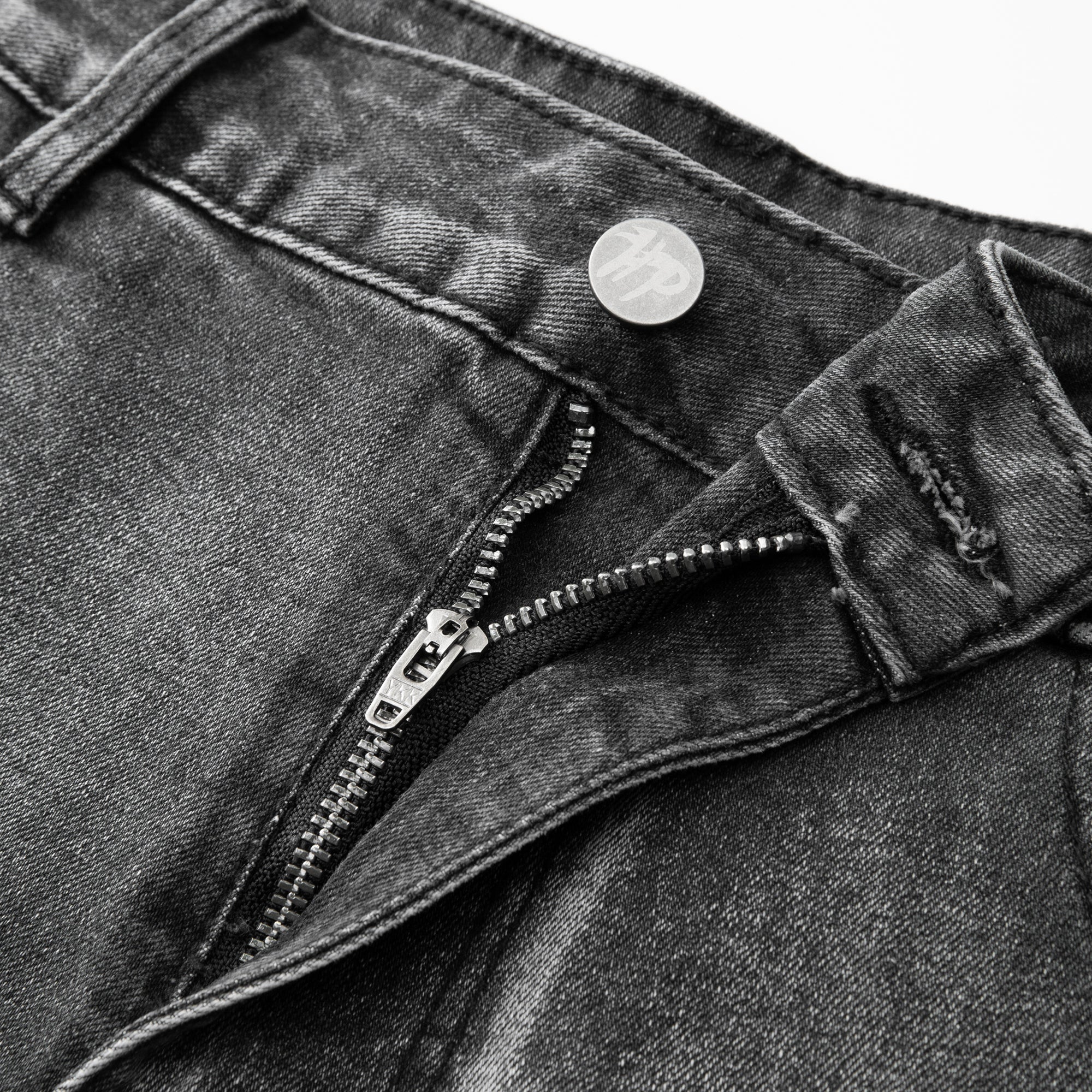 Double Denim Short - Black