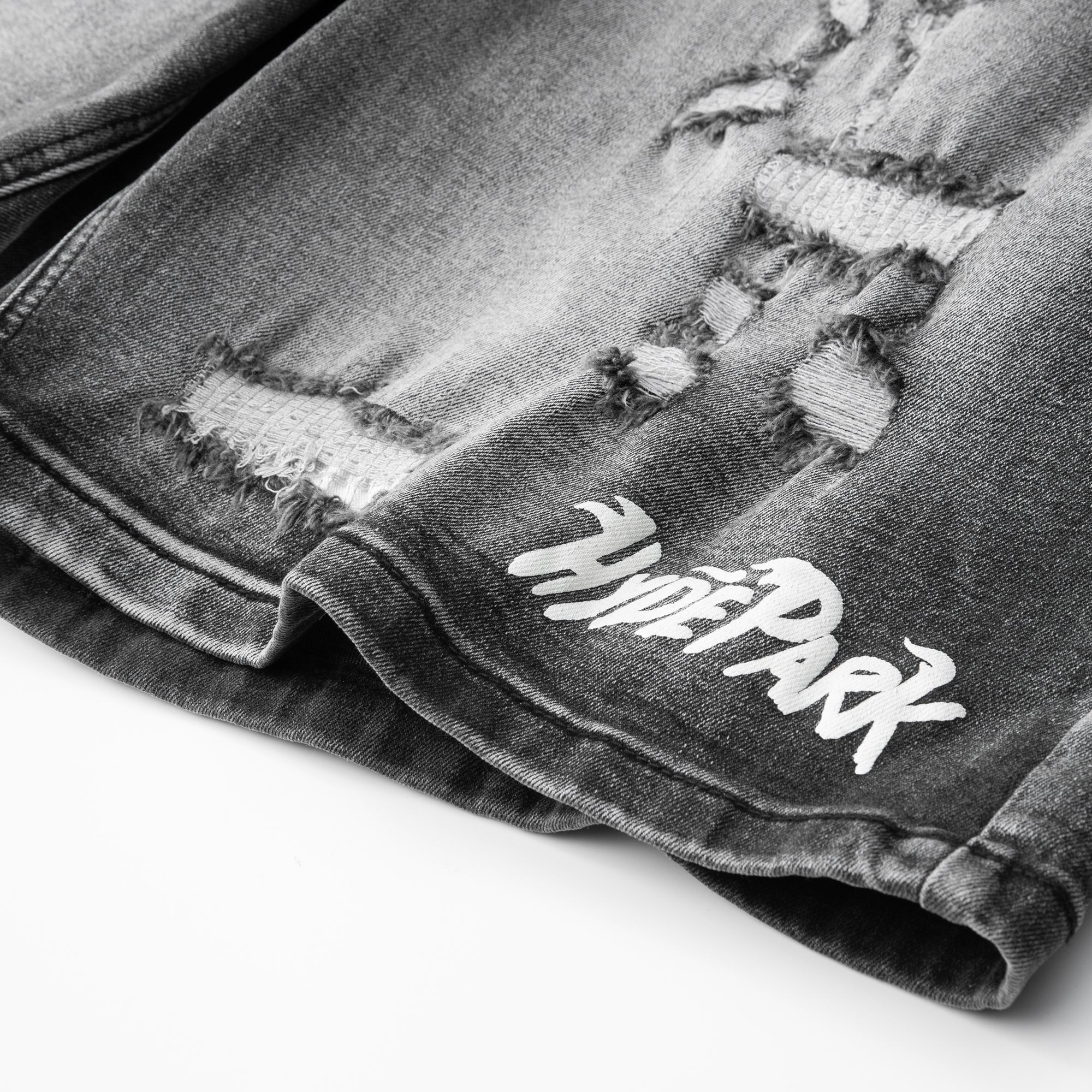 Double Denim Short - Black