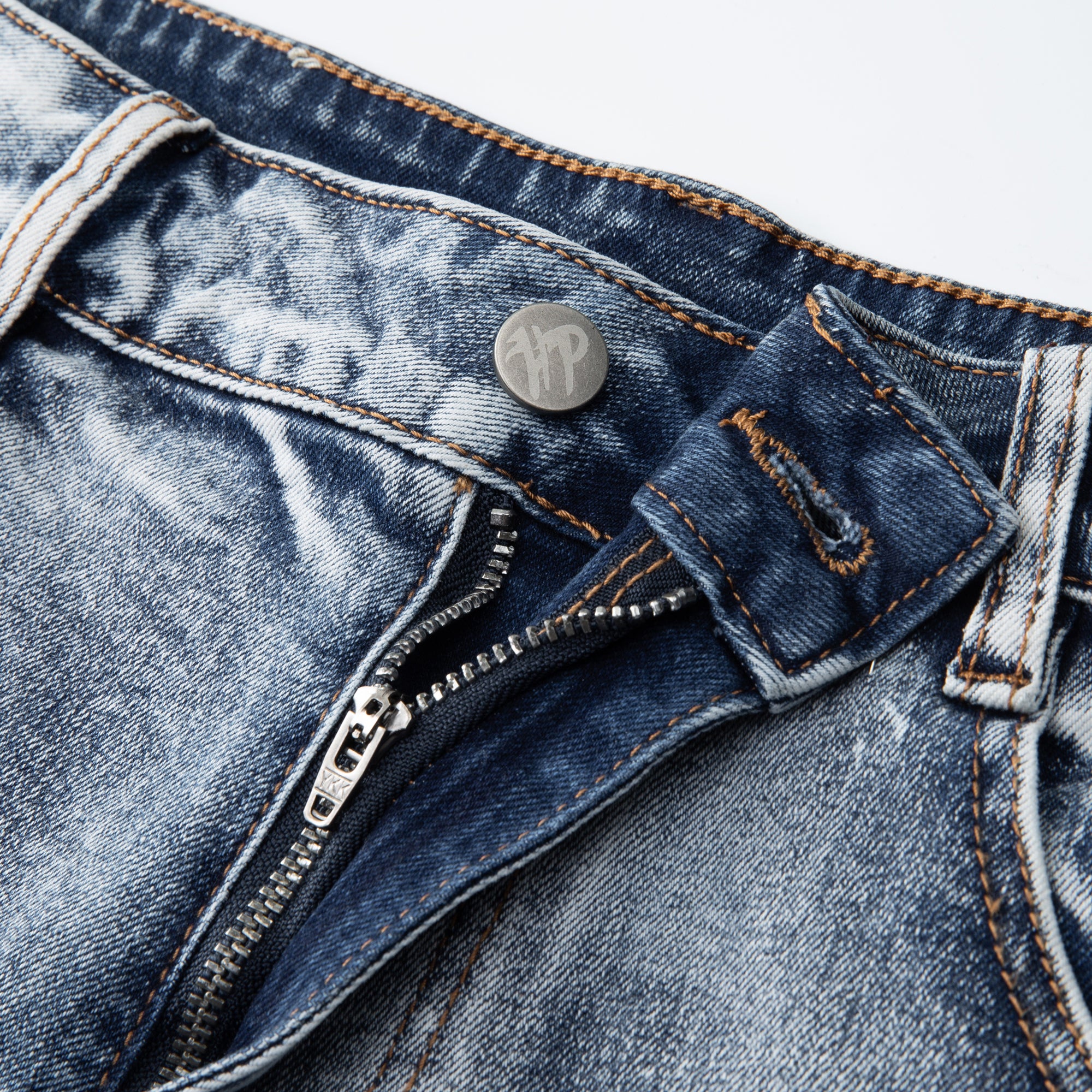 Double Denim Short - Blue