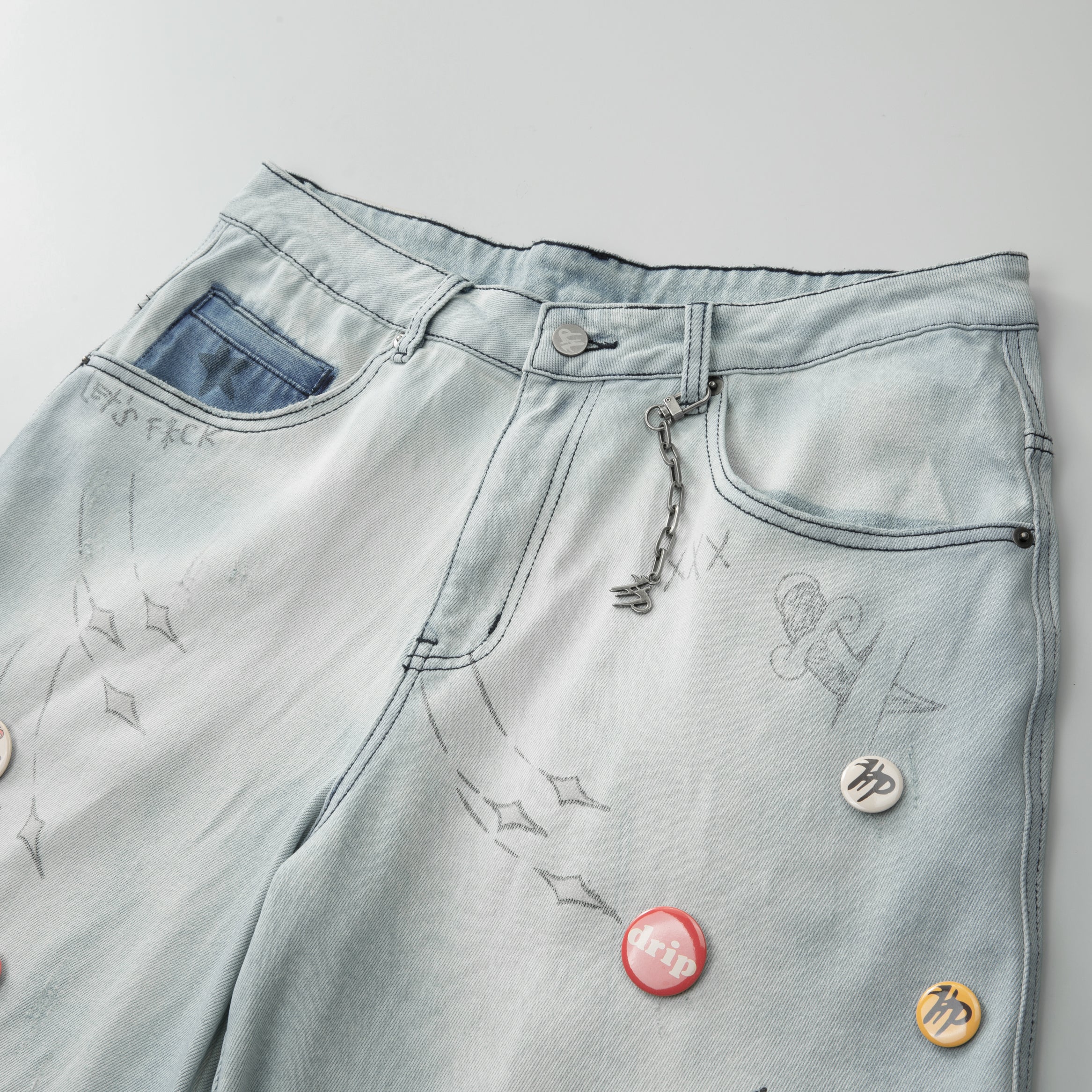 Over Night Shorts- Blue