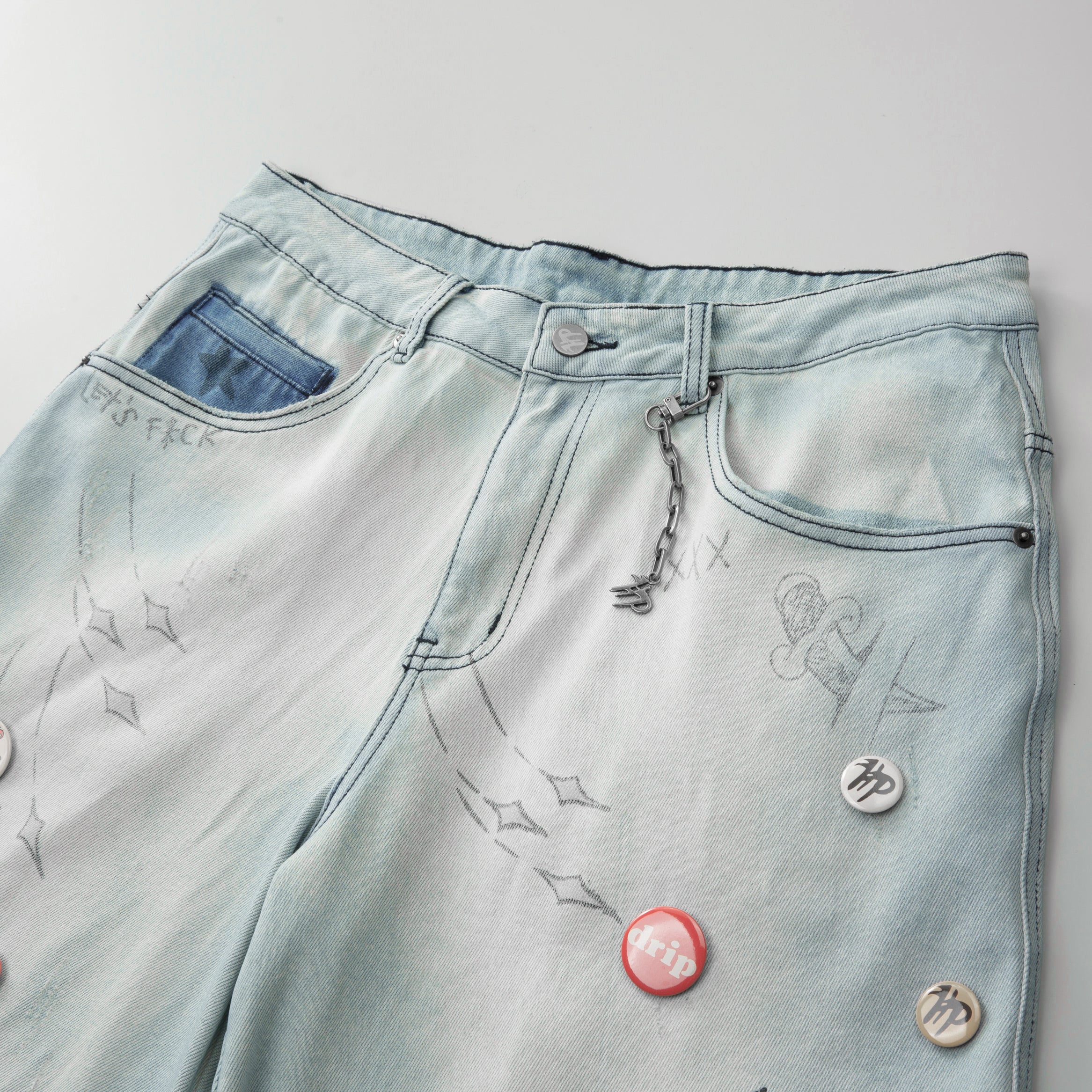 Over Night Shorts- Blue