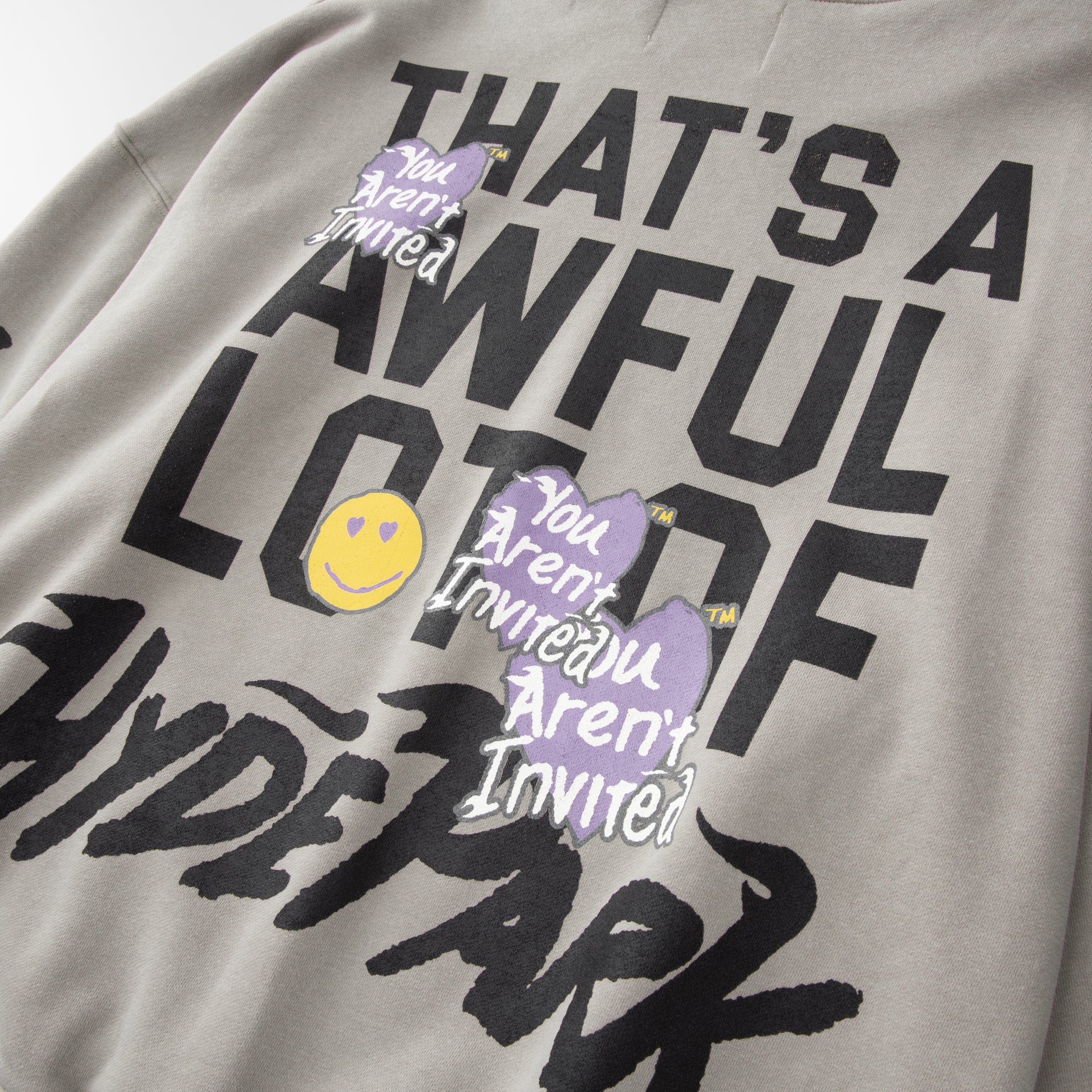 Awful Lot of Hyde Park Hoodie  - grey