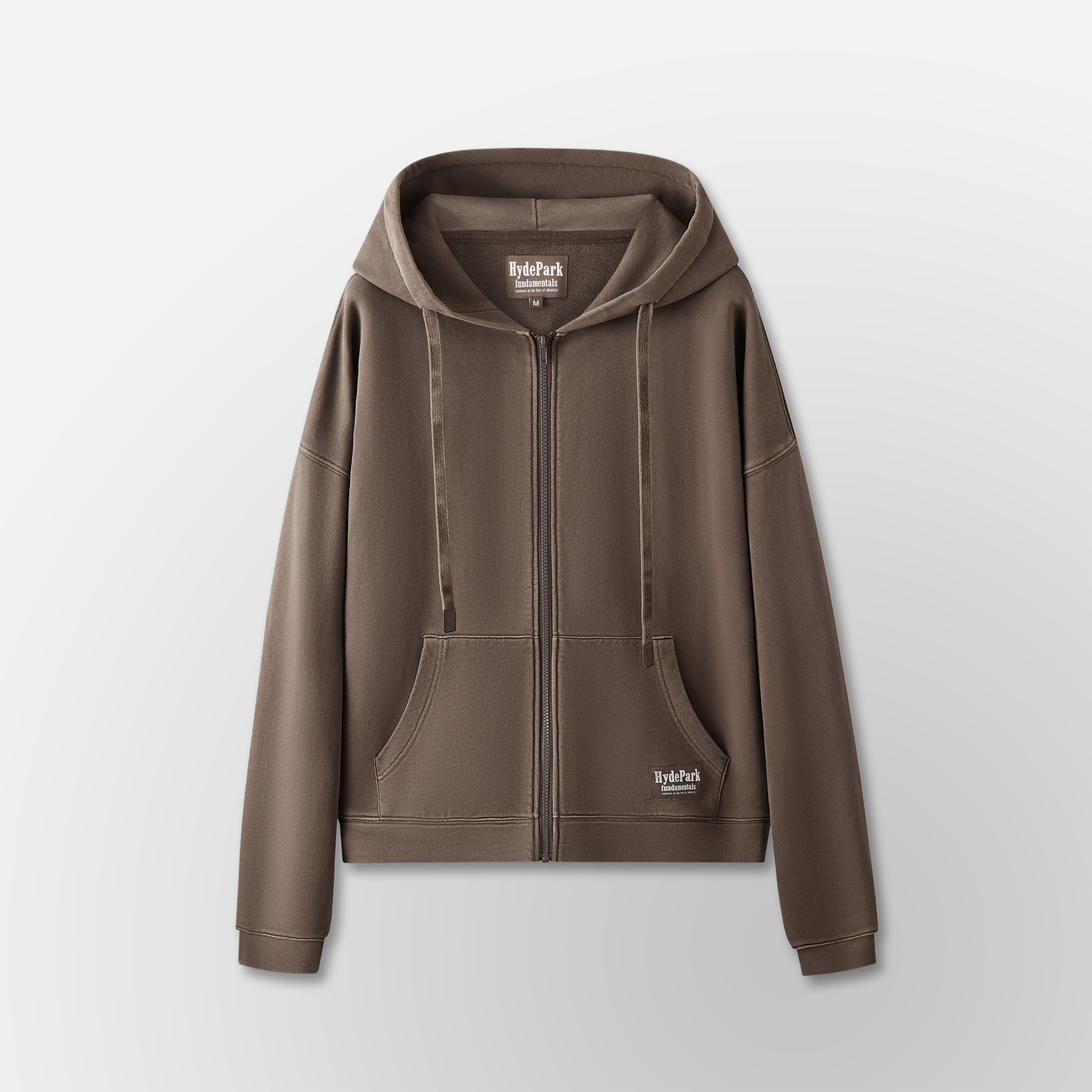 FNDMNTLS- Over Size Zip Hoodie- COCO
