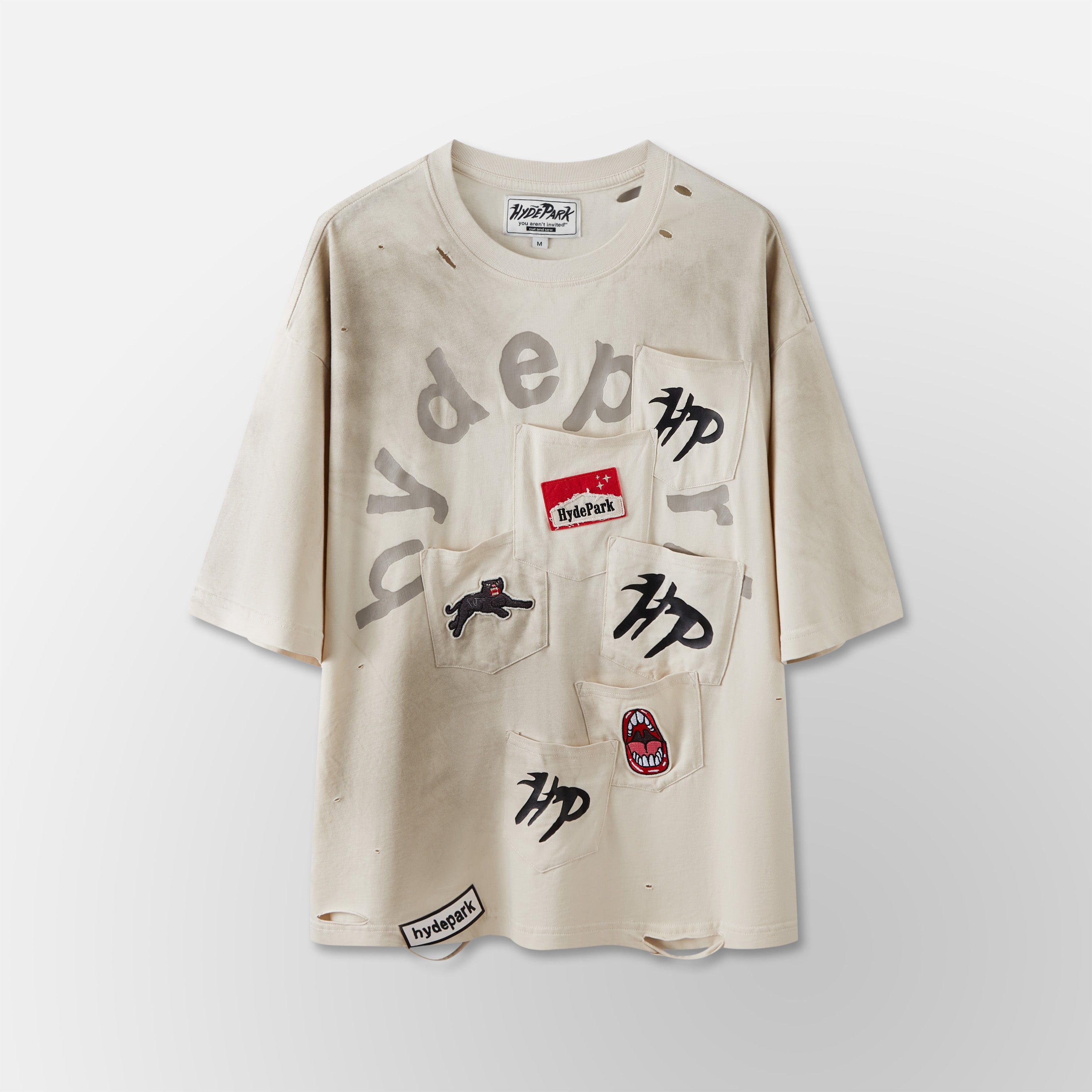Pockets Everywear Tee - Cream