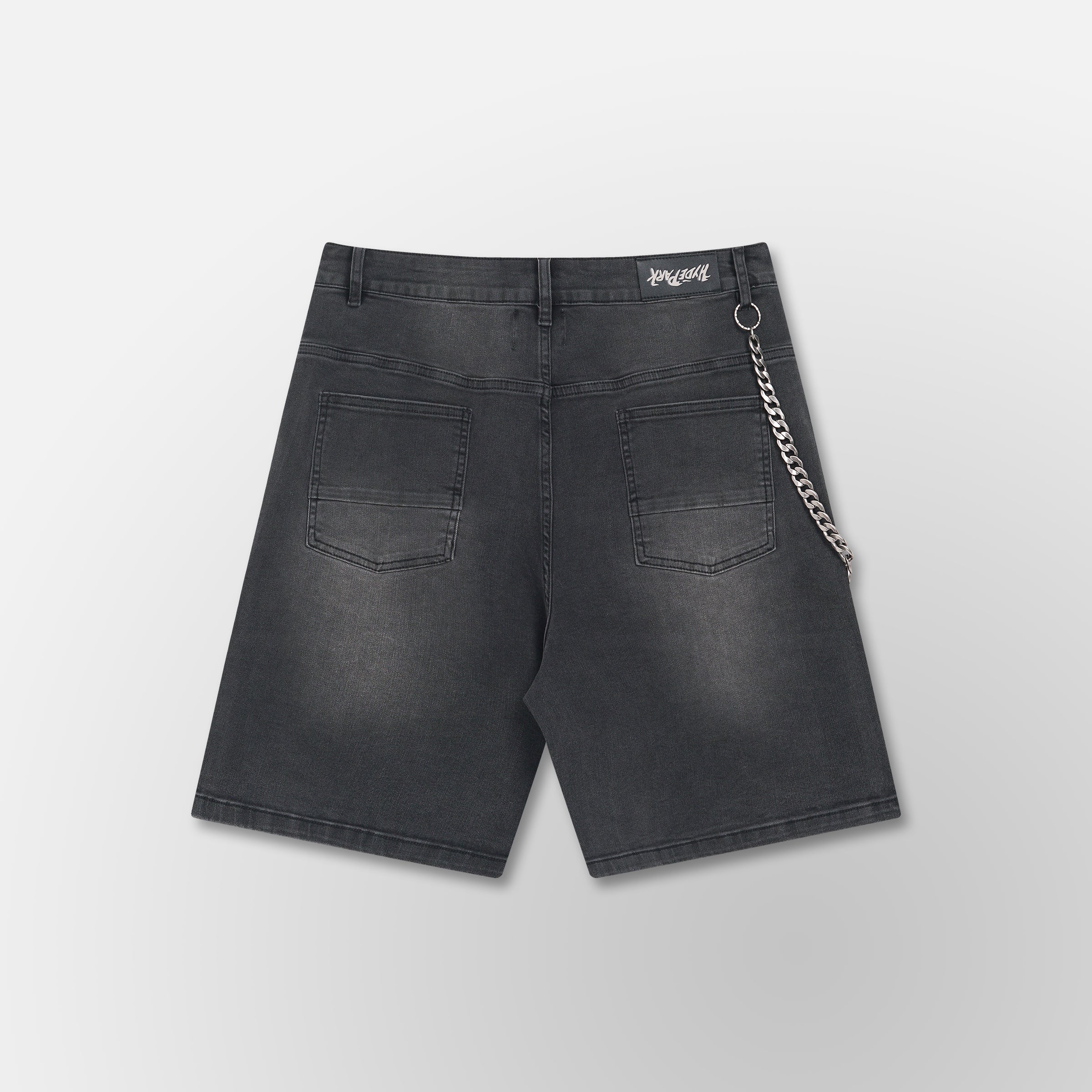 Studded Park Velocity Denim Short - Black